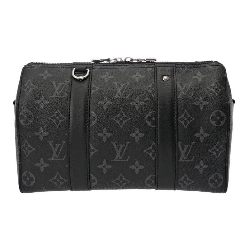 LOUIS VUITTON ルイヴィトン モノグラムエクリプス シティキーポル ブラック/グレー M45936 メンズ モノグラムキャンバス ショルダーバッグ Aランク 中古 銀蔵