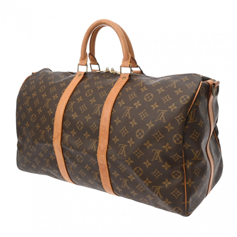 LOUIS VUITTON ルイヴィトン モノグラム キーポル バンドリエール 50 2WAY ブラウン M41416 ユニセックス モノグラムキャンバス ボストンバッグ Bランク 中古 銀蔵