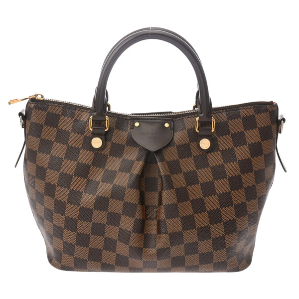 LOUIS VUITTON ルイヴィトン ダミエ シエナ PM 2WAY ブラウン N41545 レディース ダミエキャンバス ハンドバッグ Bランク 中古 銀蔵