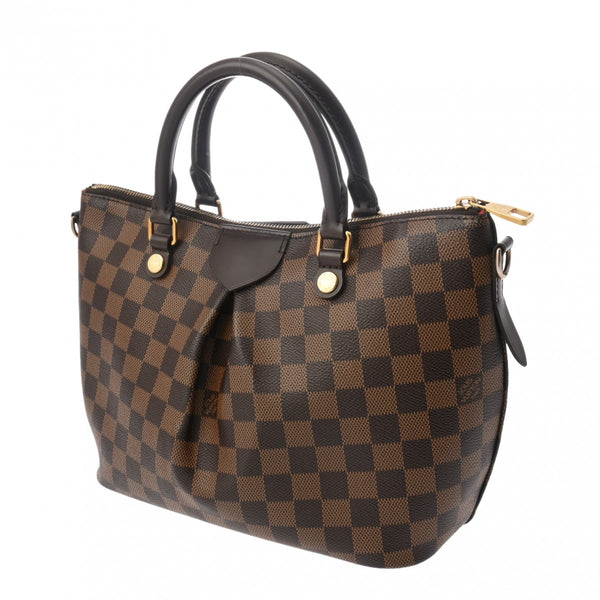 LOUIS VUITTON ルイヴィトン ダミエ シエナ PM 2WAY ブラウン N41545 レディース ダミエキャンバス ハンドバッグ Bランク 中古 銀蔵