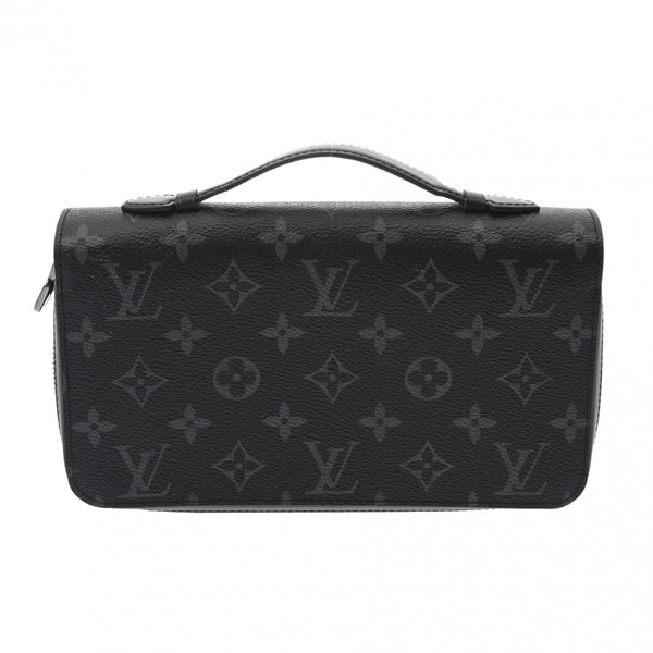 LOUIS VUITTON ルイヴィトン モノグラムエクリプス ジッピー XL トラベルケース 黒/グレー M61698 メンズ モノグラムキャンバス 長財布 Aランク 中古 銀蔵