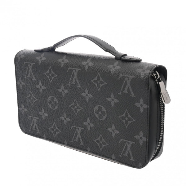 LOUIS VUITTON ルイヴィトン モノグラムエクリプス ジッピー XL トラベルケース 黒/グレー M61698 メンズ モノグラムキャンバス 長財布 Aランク 中古 銀蔵