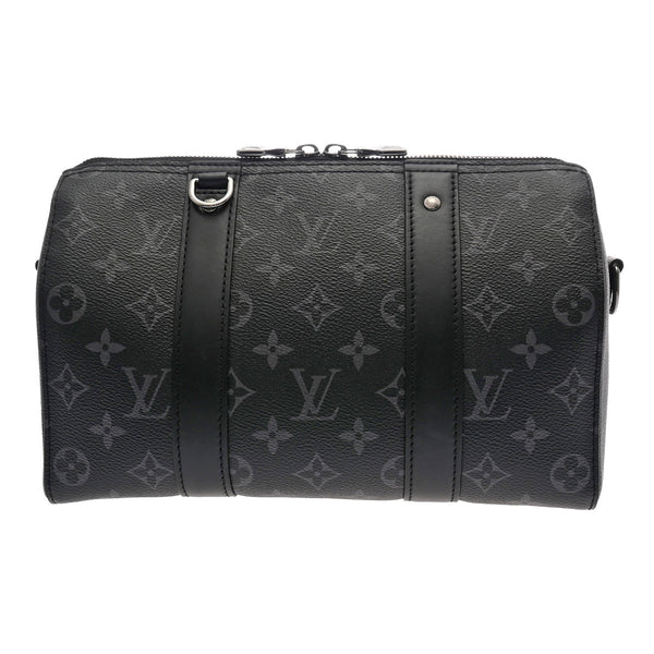 LOUIS VUITTON ルイヴィトン モノグラムエクリプス シティキーポル ブラック/グレー M45936 メンズ モノグラムキャンバス ショルダーバッグ Aランク 中古 銀蔵