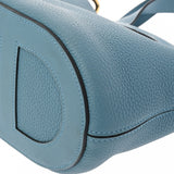 HERMES エルメス インザループ 18 ニューブルージーン B刻印(2023年頃) レディース トリヨンクレマンス ヴォースイフト ハンドバッグ Aランク 中古 銀蔵