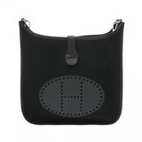 HERMES エルメス エヴリン3 GM ブラック □J刻印(2006年頃) ユニセックス トワルゴエラン/ヴァッシュ ショルダーバッグ ABランク 中古 銀蔵