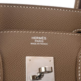 HERMES エルメス バーキン 30 エトゥープ Y刻印(2020年頃)  レディース ヴォーエプソン ハンドバッグ ABランク 中古 銀蔵
