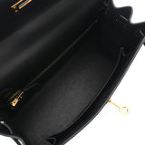 HERMES エルメス ケリー 25 外縫い 2WAY ブラック Z刻印(2021年頃) レディース タデラクト ハンドバッグ Aランク 中古 銀蔵