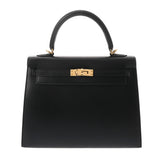 HERMES エルメス ケリー 25 外縫い 2WAY ブラック Z刻印(2021年頃) レディース タデラクト ハンドバッグ Aランク 中古 銀蔵
