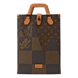 LOUIS VUITTON ルイヴィトン ダミエ ジャイアント ミニトート 2WAY NIGOコラボ ブラウン N40355 ユニセックス ダミエジャイアントキャンバス ハンドバッグ Aランク 中古 銀蔵