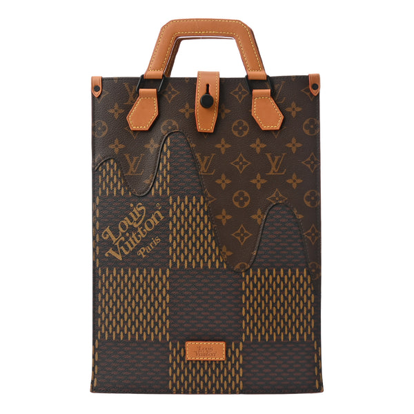 LOUIS VUITTON ルイヴィトン ダミエ ジャイアント ミニトート 2WAY NIGOコラボ ブラウン N40355 ユニセックス ダミエジャイアントキャンバス ハンドバッグ Aランク 中古 銀蔵