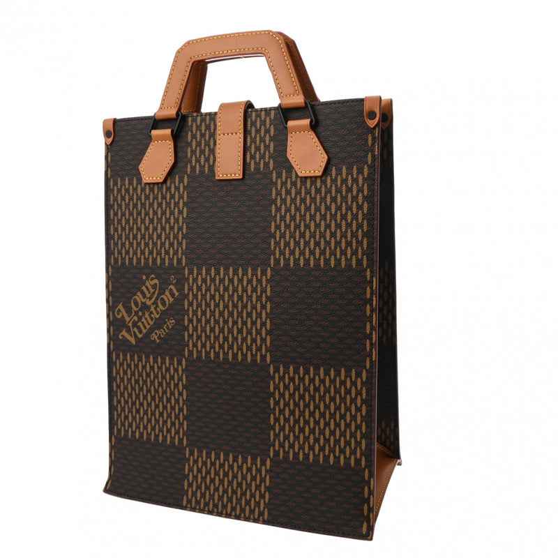 LOUIS VUITTON ルイヴィトン ダミエ ジャイアント ミニトート 2WAY NIGOコラボ ブラウン N40355 ユニセックス ダミエジャイアントキャンバス ハンドバッグ Aランク 中古 銀蔵