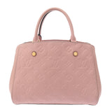 LOUIS VUITTON ルイヴィトン モノグラムアンプラント モンテーニュ BB 2WAY ローズプードル M44123 レディース レザー ハンドバッグ ABランク 中古 銀蔵