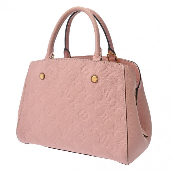 LOUIS VUITTON ルイヴィトン モノグラムアンプラント モンテーニュ BB 2WAY ローズプードル M44123 レディース レザー ハンドバッグ ABランク 中古 銀蔵