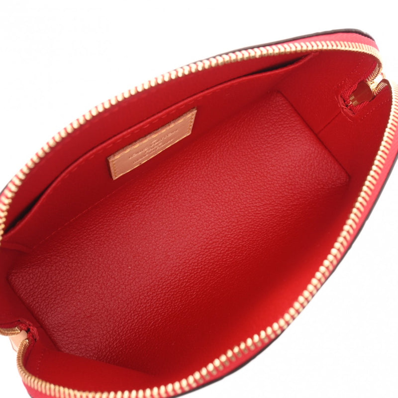 ルイヴィトン LOUIS VUITTON M90172 ヴェルニ ポシェット コスメティック モノグラム 赤 レッド エナメル パテントレザー レディース ポーチ 化粧ポ…