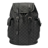 LOUIS VUITTON ルイヴィトン ダミエグラフィット クリストファー MM ブラック N41379 メンズ ダミエグラフィットキャンバス リュック・デイパック ABランク 中古 銀蔵