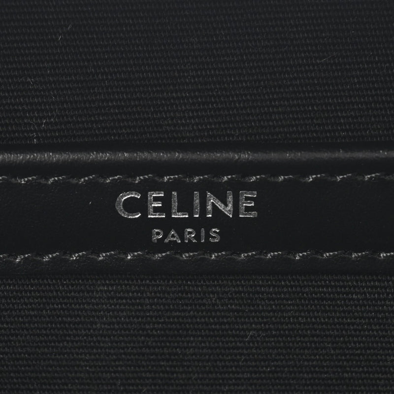 CELINE セリーヌ メッセンジャーボックス トリオンフ ブラック 113872EVJ.38SI レディース レザー トリオンフキャンバス ショルダーバッグ Aランク 中古 銀蔵