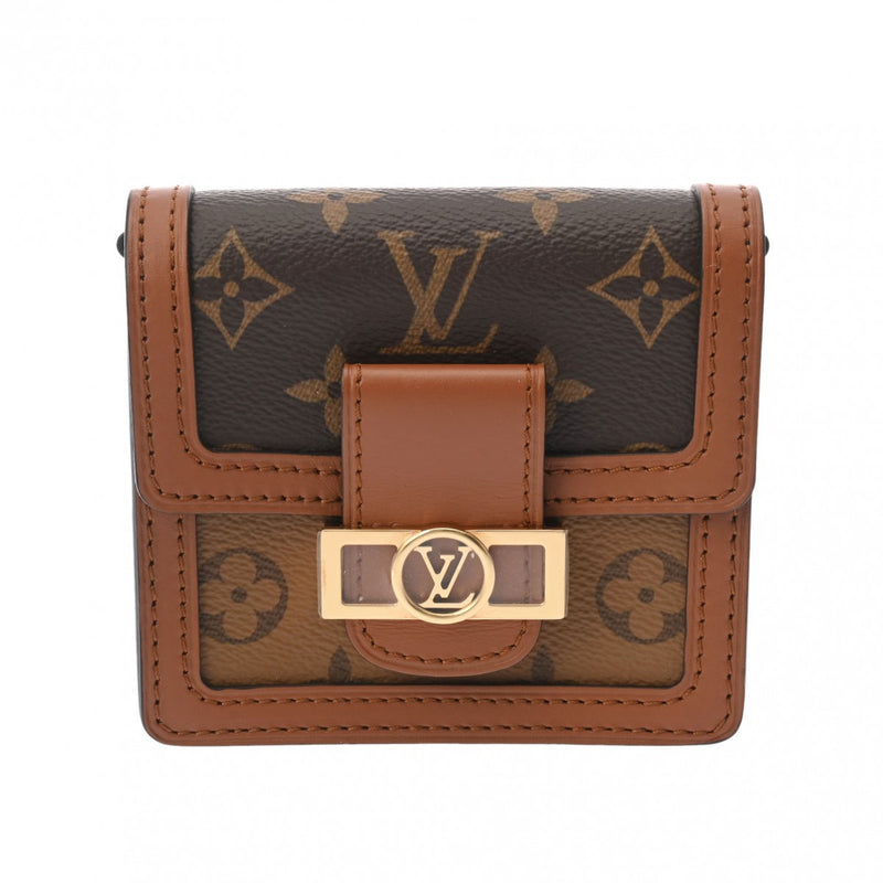 LOUIS VUITTON ルイヴィトン モノグラムリバース バムバック ドーフィーヌ BB ブラウン M68621 レディース モノグラムキャンバス モノグラムリバース ウエストバッグ Aランク 中古 銀蔵