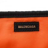 BALENCIAGA バレンシアガ ネイビーカバス S ブラック 339933 レディース ナイロン レザー ハンドバッグ Aランク 中古 銀蔵