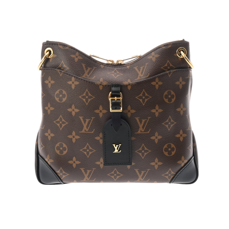 LOUIS VUITTON ルイヴィトン モノグラム オデオン NM PM ブラウン/ノワール M45353 レディース モノグラムキャンバス ショルダーバッグ Aランク 中古 銀蔵