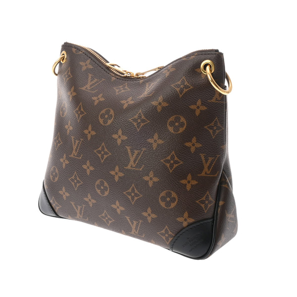 LOUIS VUITTON ルイヴィトン モノグラム オデオン NM PM ブラウン/ノワール M45353 レディース モノグラムキャンバス ショルダーバッグ Aランク 中古 銀蔵