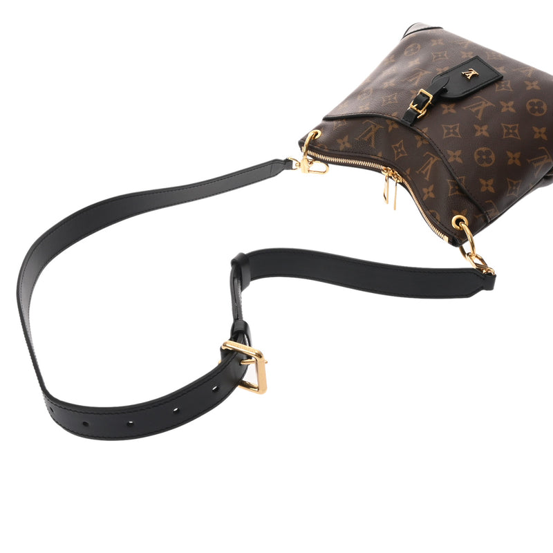 LOUIS VUITTON ルイヴィトン モノグラム オデオン NM PM ブラウン/ノワール M45353 レディース モノグラムキャンバス ショルダーバッグ Aランク 中古 銀蔵