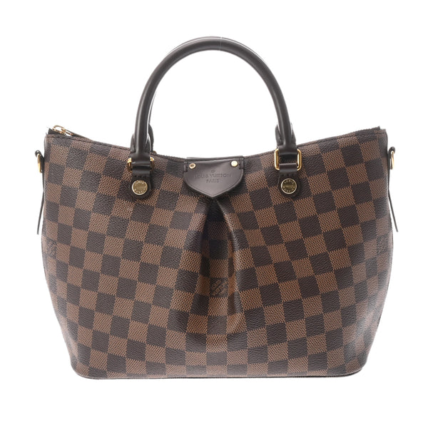 LOUIS VUITTON ルイヴィトン ダミエ シエナ PM 2WAY ブラウン N41545 レディース ダミエキャンバス ハンドバッグ Aランク 中古 銀蔵