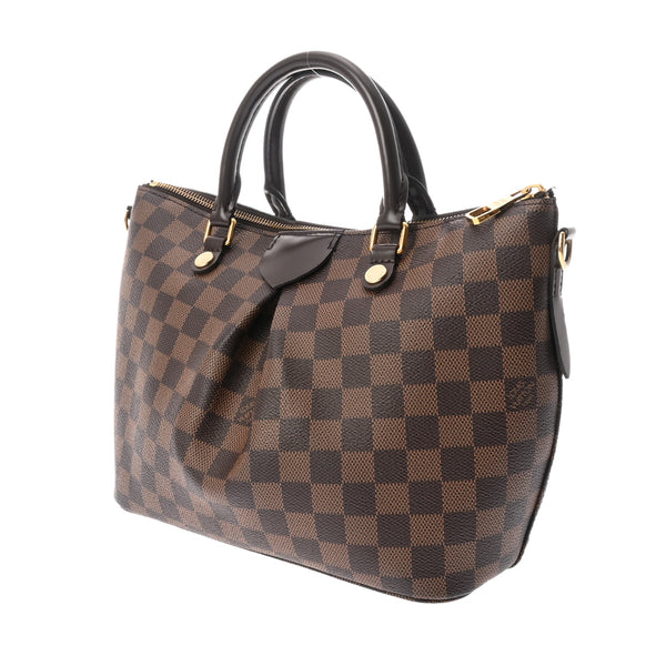 LOUIS VUITTON ルイヴィトン ダミエ シエナ PM 2WAY ブラウン N41545 レディース ダミエキャンバス ハンドバッグ Aランク 中古 銀蔵