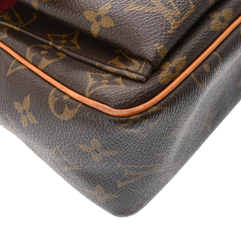 LOUIS VUITTON ルイヴィトン モノグラム ヴィバシテ PM ブラウン M51165 レディース モノグラムキャンバス ショルダーバッグ Bランク 中古 銀蔵