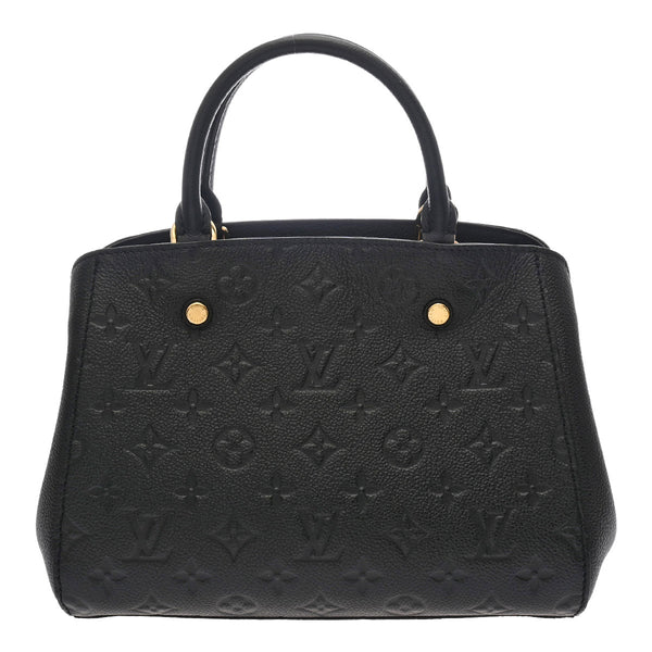 LOUIS VUITTON ルイヴィトン モノグラムアンプラント モンテーニュ BB 2WAY ノワール M41053 レディース モノグラムアンプラント ハンドバッグ Aランク 中古 銀蔵