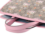 GUCCI グッチ チルドレンズ ヒグチユウコ 2WAYトート ピンク/ベージュ シルバー金具 630542 レディース PVC/レザー ハンドバッグ 新同 中古 銀蔵