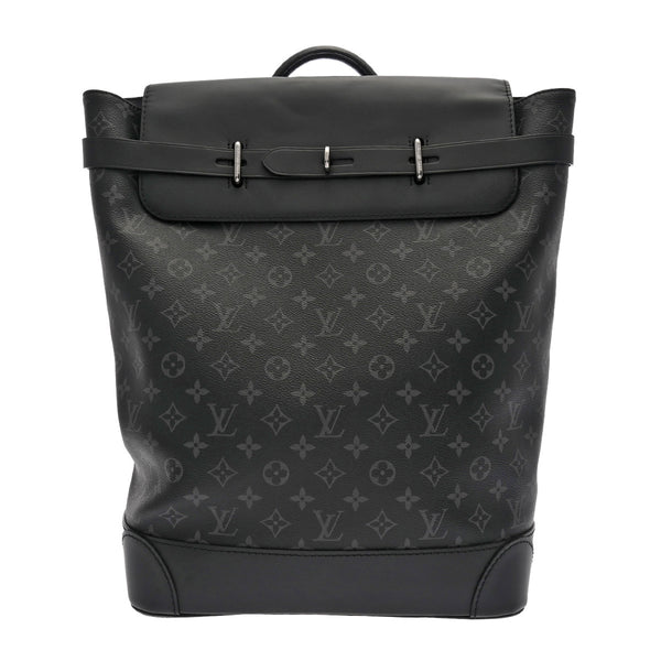 LOUIS VUITTON ルイヴィトン モノグラムエクリプス スティーマーバックパック 黒/グレー M44052 メンズ モノグラムエクリプス リュック・デイパック Aランク 中古 銀蔵