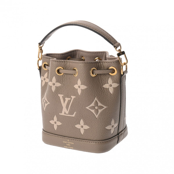 LOUIS VUITTON ルイヴィトン モノグラムアンプラント ナノノエ 2WAY トゥルトレールクレーム M46291 レディース レザー ショルダーバッグ Aランク 中古 銀蔵