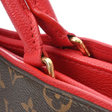 LOUIS VUITTON ルイヴィトン モノグラム ポパンクール PM 2WAY ルージュ M43433 レディース モノグラムキャンバス ハンドバッグ Aランク 中古 銀蔵