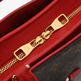 LOUIS VUITTON ルイヴィトン モノグラム ポパンクール PM 2WAY ルージュ M43433 レディース モノグラムキャンバス ハンドバッグ Aランク 中古 銀蔵
