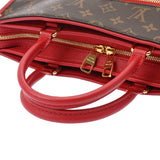 LOUIS VUITTON ルイヴィトン モノグラム ポパンクール PM 2WAY ルージュ M43433 レディース モノグラムキャンバス ハンドバッグ Aランク 中古 銀蔵