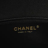 CHANEL シャネル ボーイシャネル チェーンショルダー 25cm ブラック A67086 レディース キャビアスキン ショルダーバッグ Aランク 中古 銀蔵