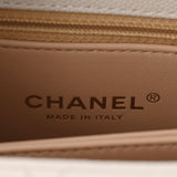 CHANEL シャネル トップハンドル XS 2WAYバッグ 持ち手チェーン ホワイト A92990 レディース キャビアスキン 2WAYバッグ 新同 中古 銀蔵