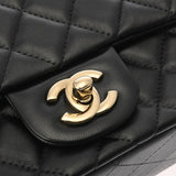 CHANEL シャネル チェーンショルダー 17 ブラック A35200 レディース ラムスキン ショルダーバッグ 未使用 銀蔵