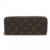 LOUIS VUITTON ルイヴィトン モノグラム ポルトフォイユ クレマンス フラワー ブラウン M64201 レディース モノグラムキャンバス 長財布 新同 中古 銀蔵