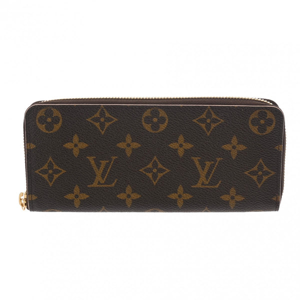 LOUIS VUITTON ルイヴィトン モノグラム ポルトフォイユ クレマンス フラワー ブラウン M64201 レディース モノグラムキャンバス 長財布 新同 中古 銀蔵