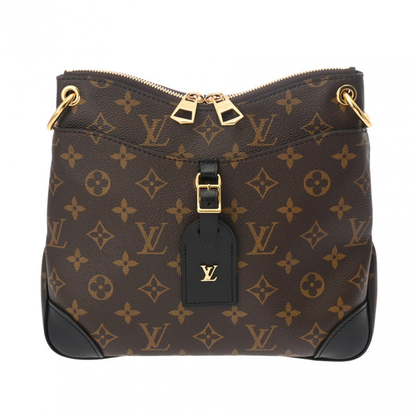 LOUIS VUITTON ルイヴィトン モノグラム オデオン NM PM ブラウン/ノワール M45353 レディース モノグラムキャンバス ショルダーバッグ 新同 中古 銀蔵