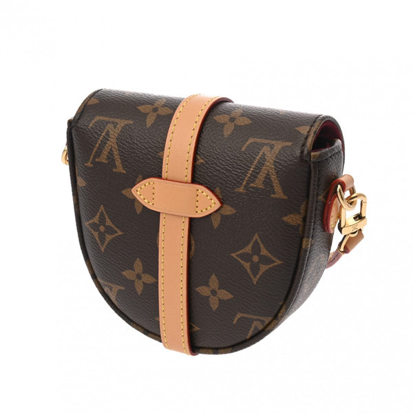 LOUIS VUITTON ルイヴィトン モノグラム ミクロ シャンティ ブラウン M46643 レディース モノグラムキャンバス ショルダーバッグ Aランク 中古 銀蔵