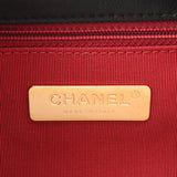 CHANEL シャネル マトラッセ シャネル19 チェーンショルダー 25cm ブラック ゴールド/シルバー金具 AS1160 レディース ラムスキン ショルダーバッグ 新同 中古 銀蔵