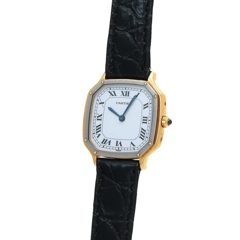 カルティエ トリアノン SM アンティーク ホワイト レディース 腕時計 手巻き 中古 銀蔵