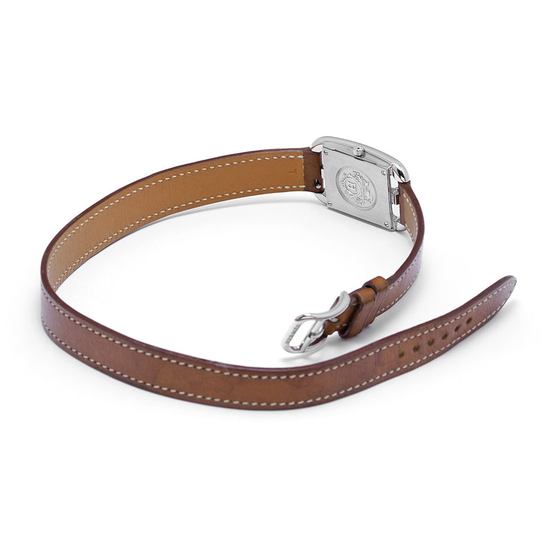 エルメス ケープコッド ドゥブルトゥール PM CC1.210a シルバー レディース 腕時計 クォーツ 中古 銀蔵