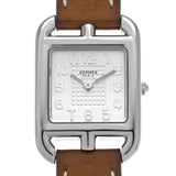 エルメス ケープコッド ドゥブルトゥール PM CC1.210a シルバー レディース 腕時計 クォーツ 中古 銀蔵