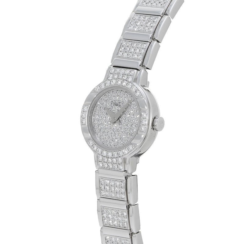ピアジェ ポロ ミニ ダイヤモンド P10430 ダイヤモンド レディース 腕時計 クォーツ 中古 銀蔵