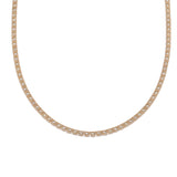 no brand ノーブランド テニスネックレス ダイヤ25.02ct 139石 レディース 14Kイエローゴールド YG ネックレス Aランク 中古 銀蔵