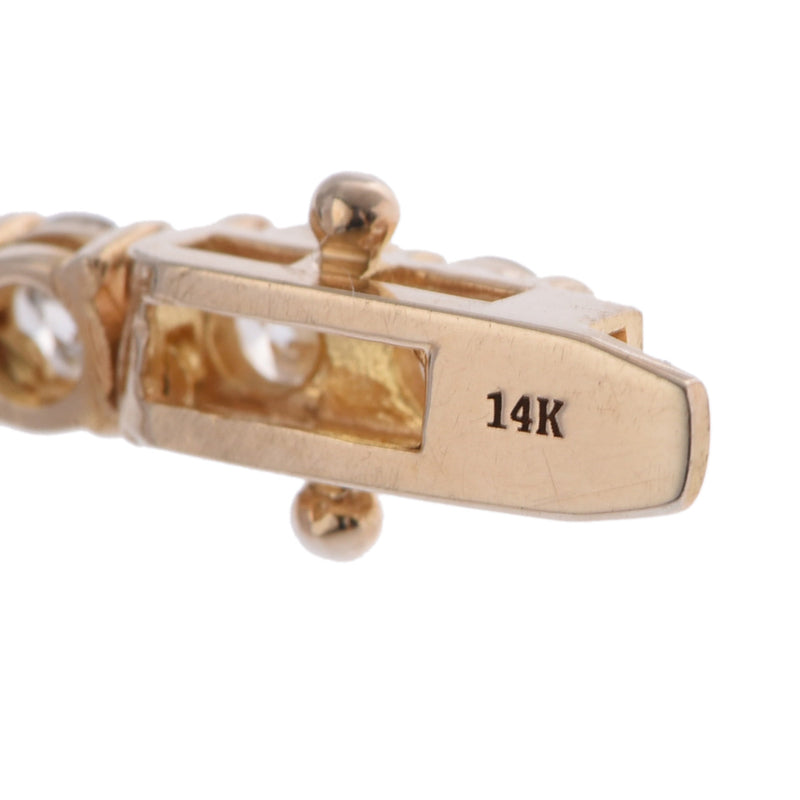 no brand ノーブランド テニスネックレス ダイヤ25.02ct 139石 レディース 14Kイエローゴールド YG ネックレス Aランク 中古 銀蔵