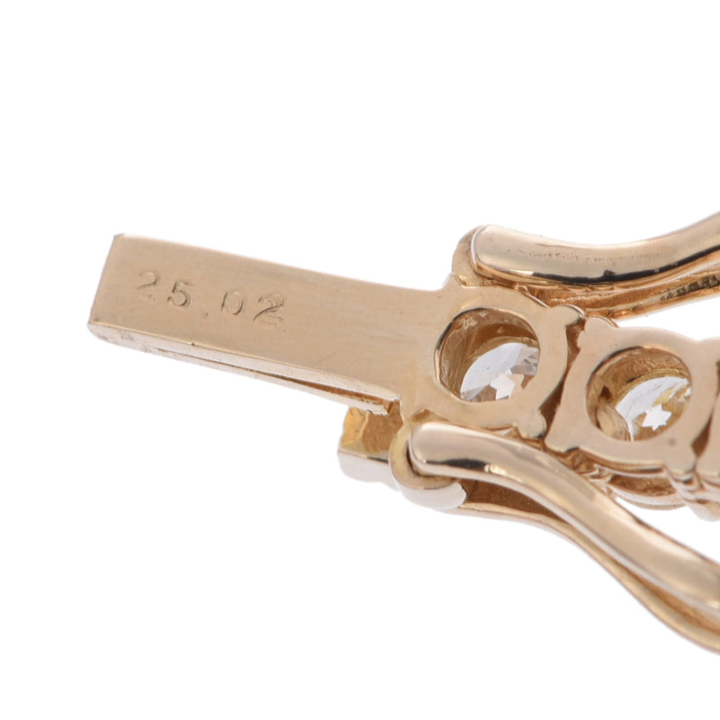 no brand ノーブランド テニスネックレス ダイヤ25.02ct 139石 レディース 14Kイエローゴールド YG ネックレス Aランク 中古 銀蔵